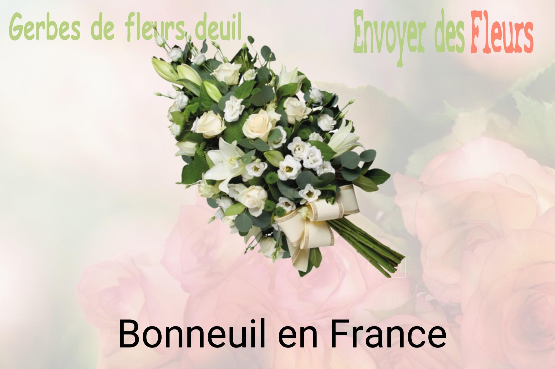 Gerbe de fleurs de deuil livrée à Bonneuil-en-France